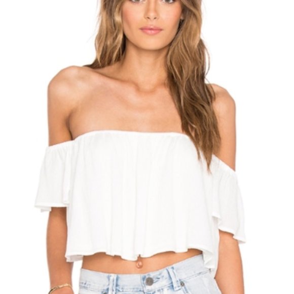 Show Me Your MuMu Tops - Show Me Your Mumu Ella Top - White